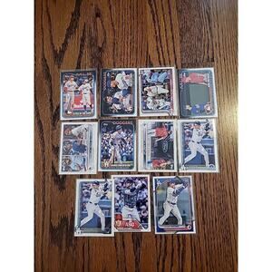 Shohei Ohtani Baseball Card Lot 11 Cards Los Angeles Angels Dodgers Topps Insert